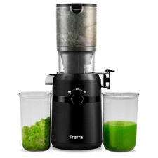 Fretta Cold Press Juicer Machines, Self-Feeding juicer with 108mm&1.0L Feeding