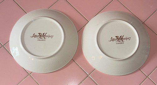 2 Plates Les Vocations Children 7.25" Made France Sarreguemines Miller Painter - Picture 4 of 5