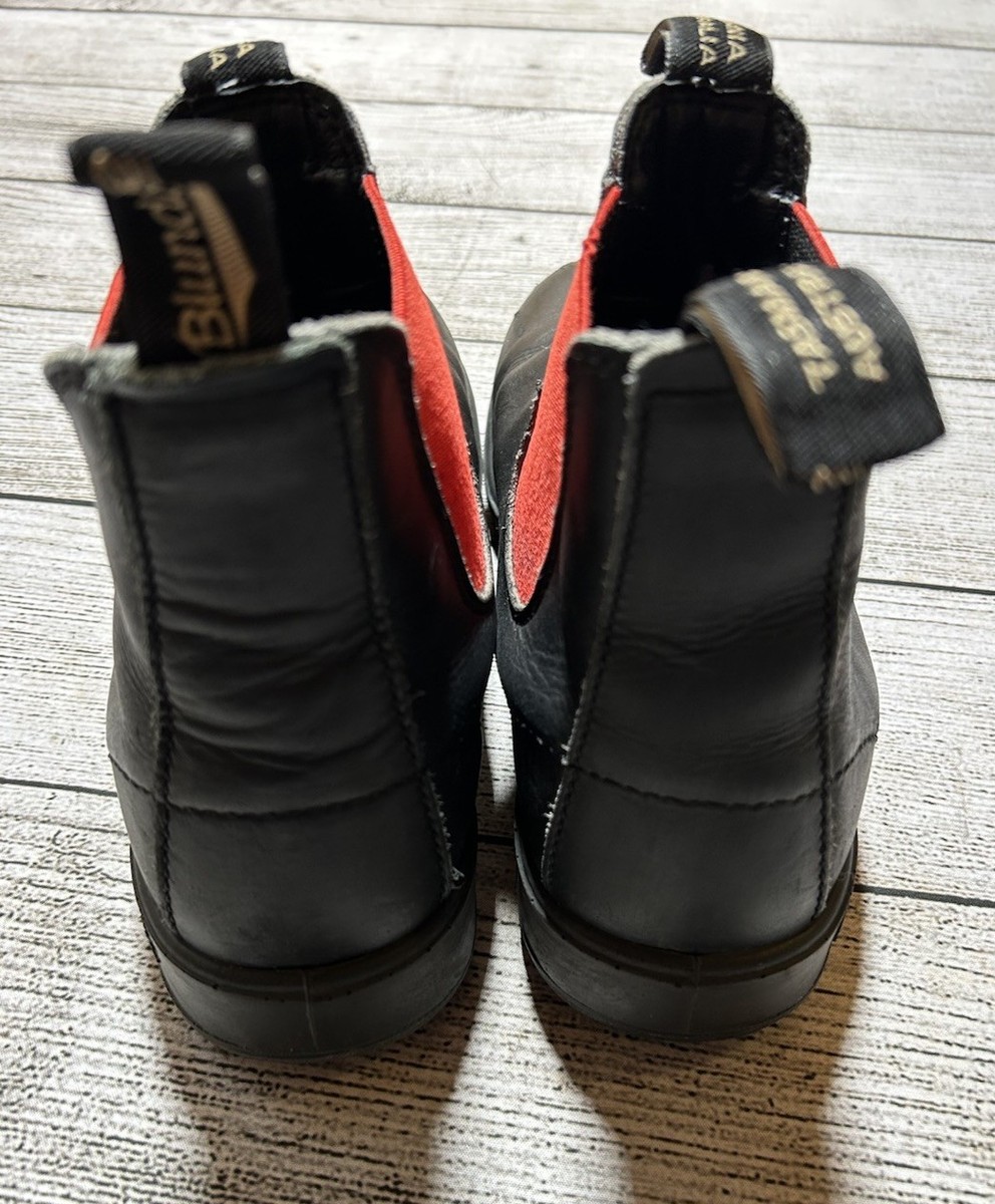 Blundstone 508 Unisex Black Red Chelsea Boots UK 7.5 Mens US Blundstone 508 Unisex Black Red Chelsea Boots UK 7.5 Mens US