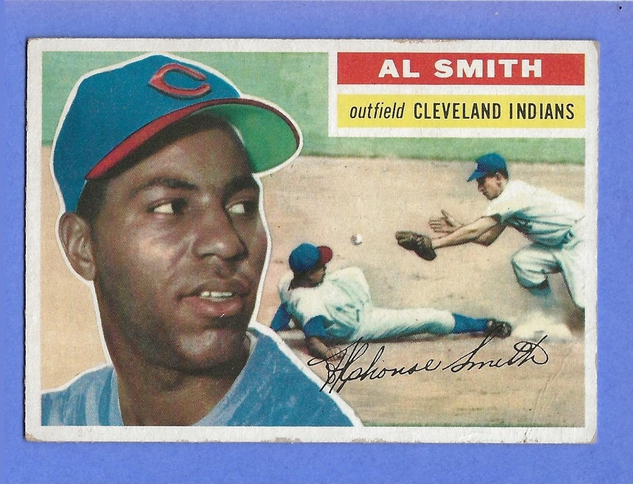 1956 Topps Baseball - #105 - Al Smith - Cleveland Indians - VGEX