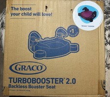 New Graco Turbobooster 2.0 Backless Booster Car Seat Pink  Gray Tricia