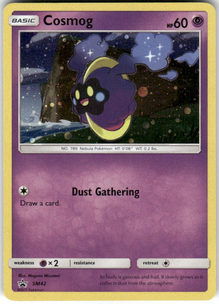 Cosmog - SM42 Holo Promo Sun & Moon Promo Pokemon Lightly Played