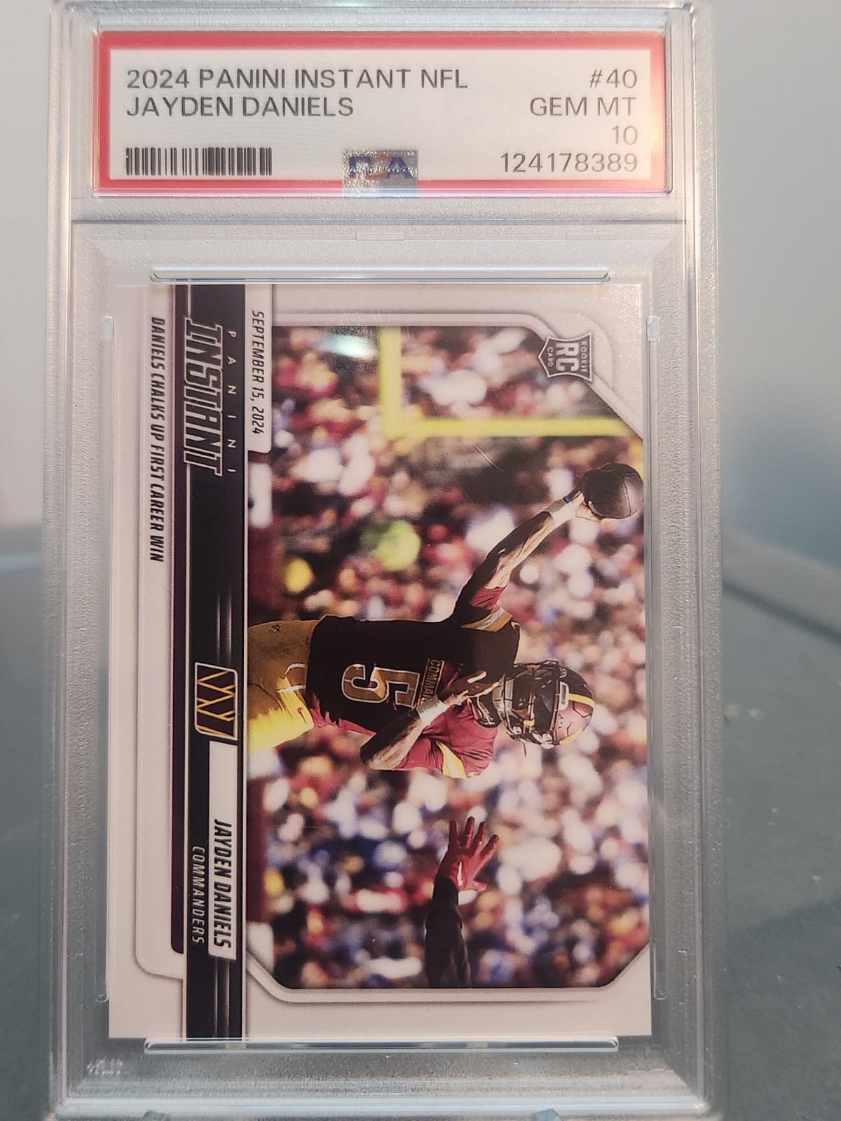 Jayden Daniels Panini Instant NFL #40 Base