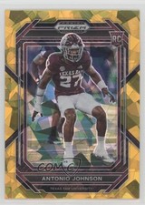 2023 Panini Prizm Draft Picks Gold Ice Prizm Antonio Johnson #182 0c4