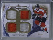 2017-18 Upper Deck The Cup Foundations Jerseys 19/49 Nolan Patrick #F-NP h1c