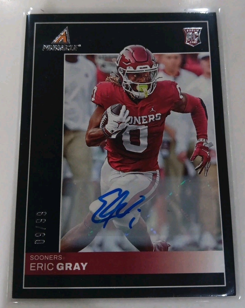 2023 Panini Chronicles Draft Picks - Pinnacle Eric Gray #24 Auto /99 (RC)