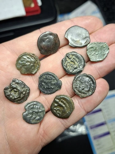 Lot Of 10 Gaulish Coins