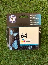 HP 64 Tri-color Original Ink Cartridge OEM Expired 2023