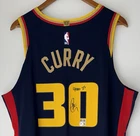Stephen Curry "4000 3’s" Signed Warriors Nike ADV NBA Authentic Jersey USASM BAS