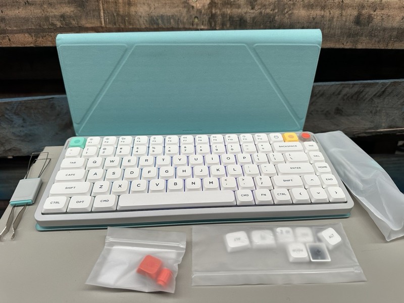 NuPhy Air75 V3 Low-Profile Mechanical Keyboard + Folio Carry Case