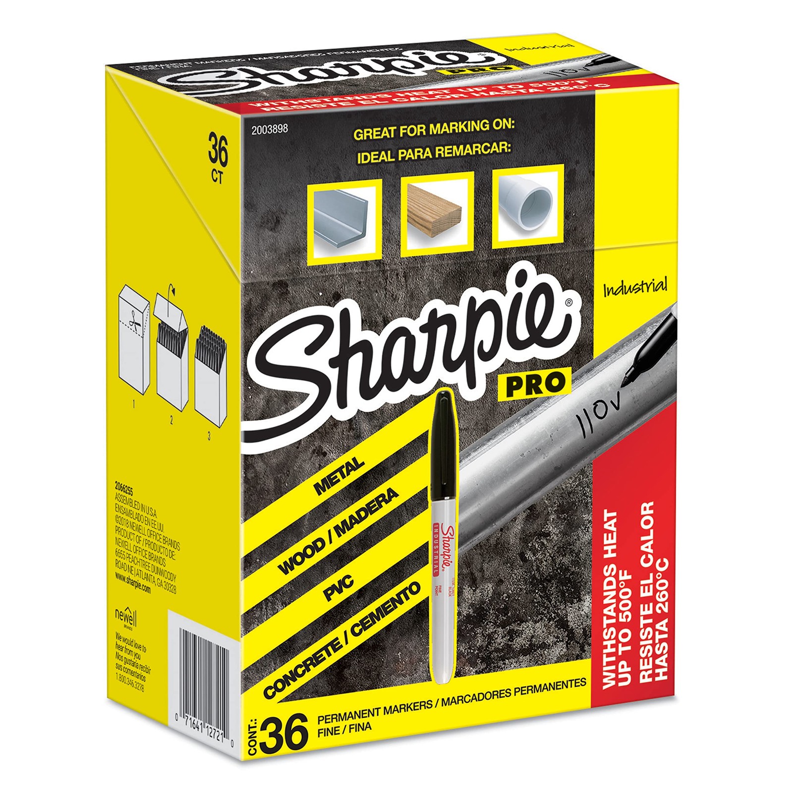 36 Count Black Fine Tip Heat Resistant