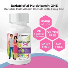 BariatricPal Multivitamin ONE Bariatric Multivitamin Dietary Capsule 60mg Iron
