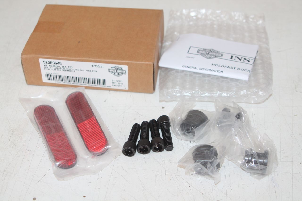 Kit fixation Holdfast noir Harley Davidson 52300646 d'origine pour sissy bar amovible