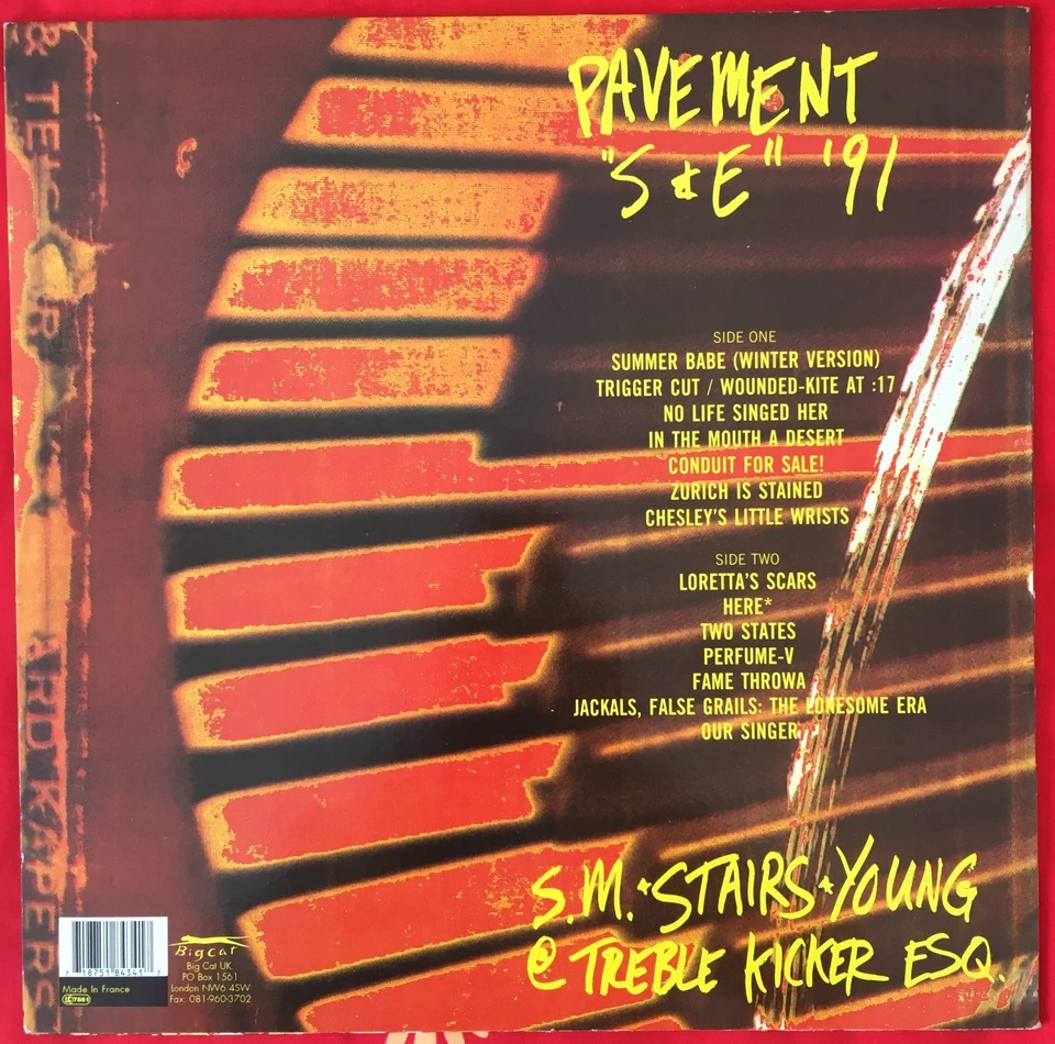 PAVEMENT Slanted And Enchanted LP Indie Rock BIG CAT 1992 * RARE * UK 1st Press - Bild 3 von 4