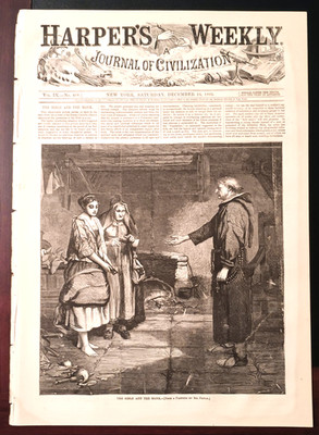 December 16, 1865 Harper's Weekly , Monk, Enigma, Shenandoah , Central Park N.Y.