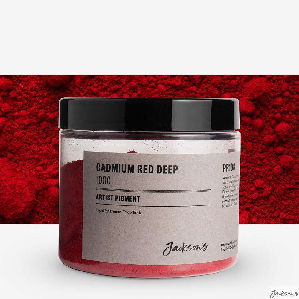 Jackson's : Artist Pigment : Cadmium Red Deep PR108 : 100g (in 200ml Jar) (Pr...