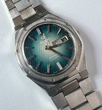 Reloj Automático Nivada Grenchen F77 Royal Oak Mustang 76 De Colección Para Hombre Esfera Verde