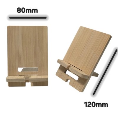Bamboo Wooden Phone Stand Phone Holder Adjustable Smartphone Holder Universal 