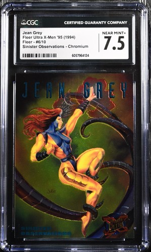 CGC 7.5 NM - Jean Grey - Fleer Ultra X-Men '95 - Sinister Observations #6/10