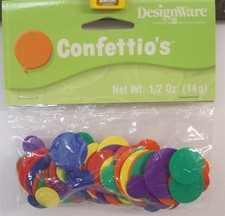 3 NEW Packages Multi Color Confetti