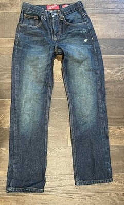 Arizona Original Boys Jeans Size 14 Slim Adjustable Waist