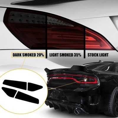 Tail Light Tint Precut Overlay Vinyl Film Fits for For 2015-2022 Dodge Charger V