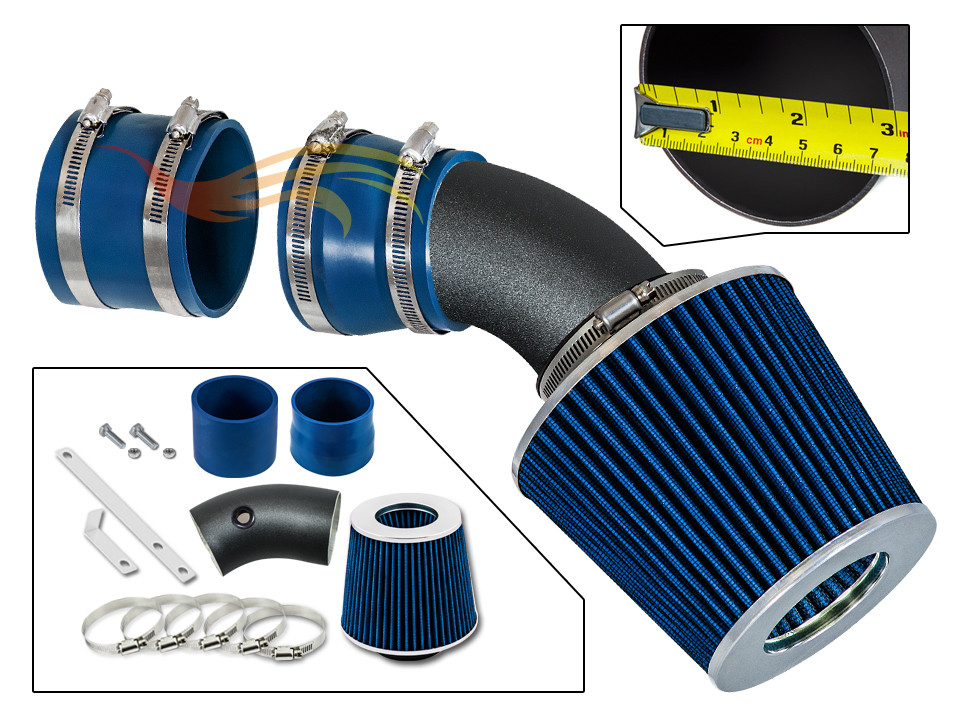 BCP RW BLUE 1998-2004 Seville SLS STS 4.6L V8 Short Ram Intake Kit +Filter
