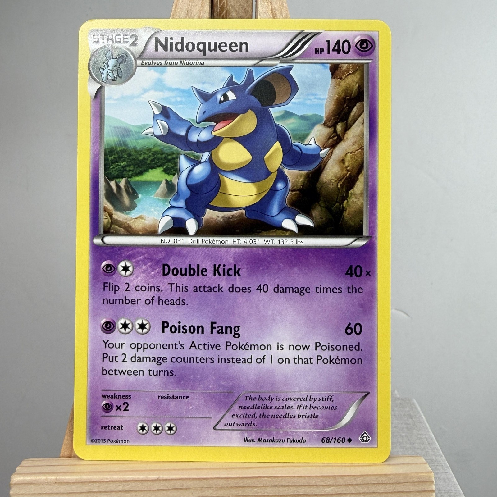 Pokemon Nidoqueen 68/160 XY Primal Clash Non Holo 2015 TCG Trading Card
