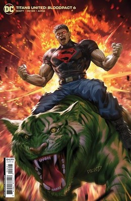 TITANS UNITED BLOODPACT #6 VARIANT CVR B DERRICK CHEW CARD STOCK VARIANT DC COMI