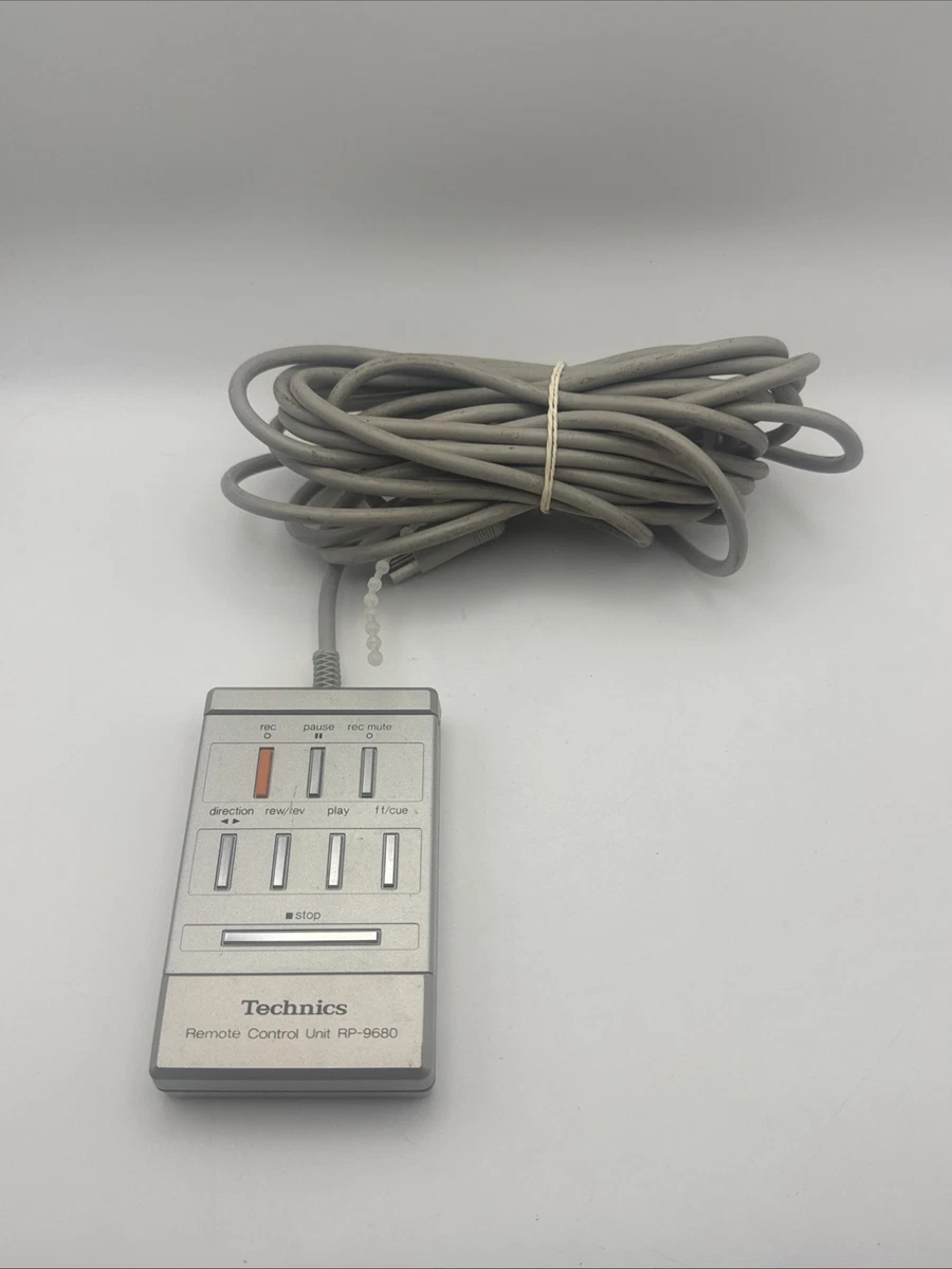 Mando a distancia vintage con cable Technics RP-9645 para RS-M250