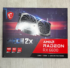 MSI Radeon RX 6600 MECH 2X 8GB GDDR6 Ray Tracing DX12U PCIe HDMI DP