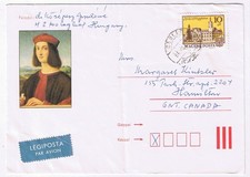 Stamps Hungary Envelope Budapest 10ft Kiskunfelegyhaza 1984