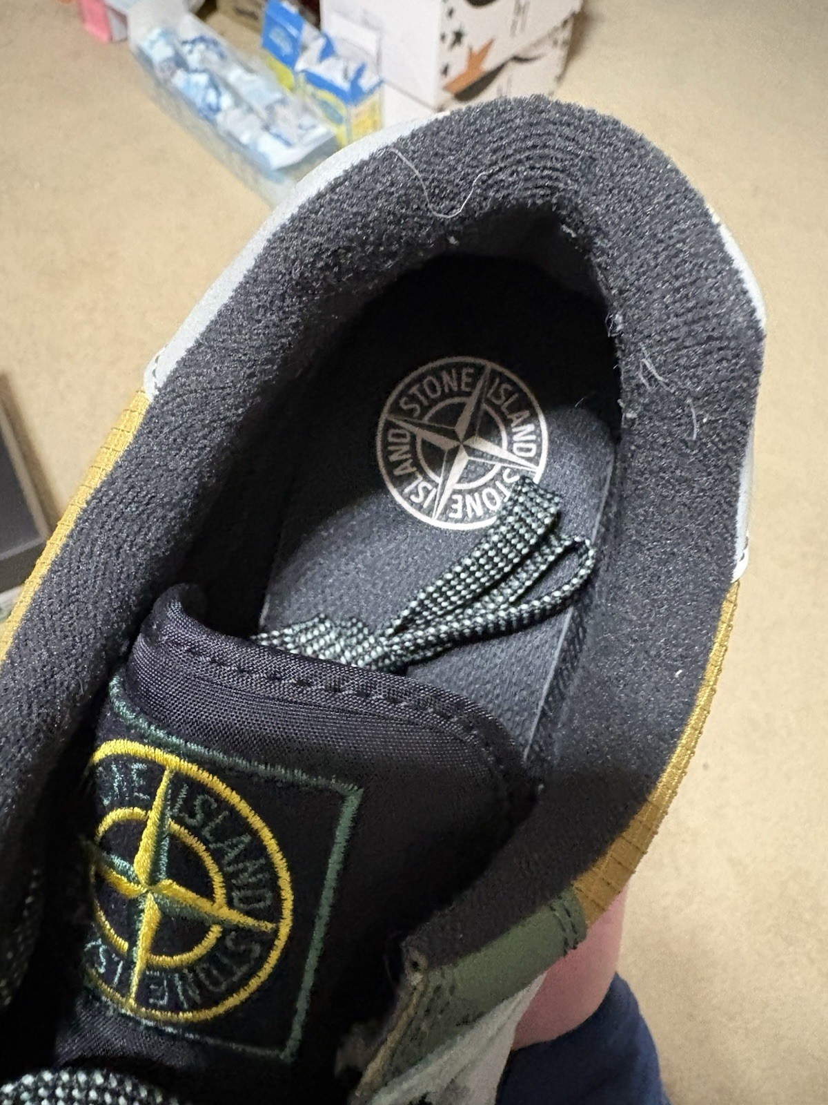 Size 11 - CLEAN New Balance 574 Legacy Stone Island Light Green thumbnail 10