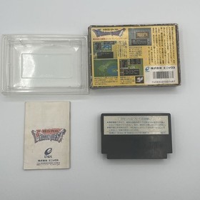 ☆Operation confirmed☆Dragon Quest Enix Famicom software numbering title set box