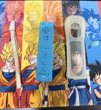 Nintendo Wii U Official Wii Remote Motion Plus Blue OEM RVL-036 Tested Working