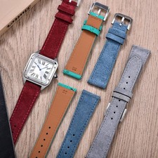New Vintage Soft Suede Leather Watch Strap 18mm 19mm 20mm 22mm Quick Release