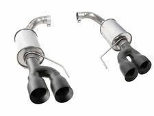 Roush 422097-blk Axle Back Exhaust Black-tip For 2018-2025 Mustang Gt