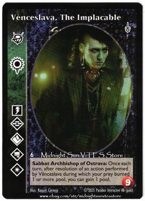 Venceslava, The Implacable Brujah Fifth Edition V5 V:TES VTES Vampire CCG