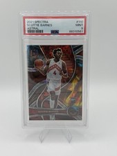 Panini 2021-22 Spectra Scottie Barnes Rookie Astral Prizm /35 PSA 9 Raptors RC