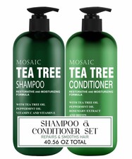 Tea Tree Shampoo and Conditioner Set for Hair Growth, Thinning Hair Loss Trea...