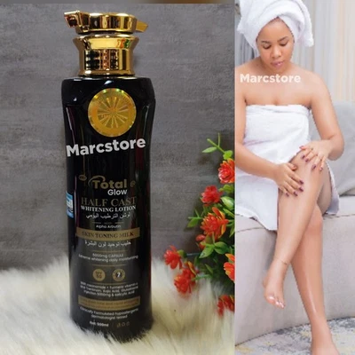TOTAL GLOW LOTION Total Glow H- Caste Whitening Lotion Body Milk With Alpha Arbutin 500ml Spf 50