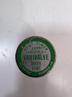 Heat-Timer Varivalve Straight Adjustable Steam Air Vent Valve 1/8'' NPT Green