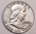 1962-D Franklin Half Dollar - Extra Fine - #0759EB