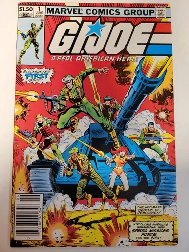GI Joe A Real American Hero #1 Marvel Comics 1982 Series Newsstand Edition