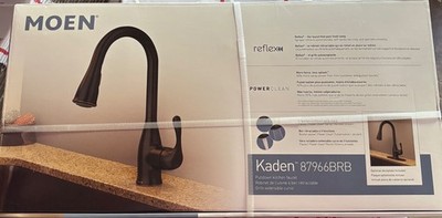 Moen 87966BRB Kaden Mediterranean Bronze One-Handle Kitchen Faucet