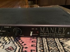 Manley Dual Mono Vacuum Tube Mic Preamp Used Rare High Quality Audio