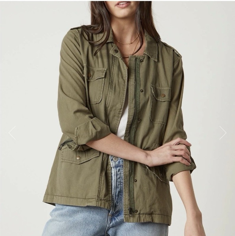 Lily Aldridge By Velvet Ruby Army Jacket