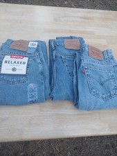3 Pairs Red Tag Levis 2 550 Relaxed fit boys 7 Long .One 517 6 Long