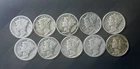 10 Silver Mercury Dimes 1920s-1940s Random Dates
