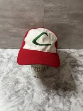 Pokemon Ash Ketchum Cosplay Hat Red White Adjustable Anime Nintendo Cap